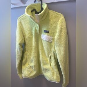 Patagonia Polartec Re-Tool Thermal Pro Snap T Fleece Yellow Jumper Pullover